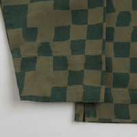 Service Works Drill Printed FOH Jacket in Olive Checker thumbnail