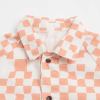 Service Works Drill Printed FOH Jacket in Salmon Checker thumbnail