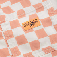 Service Works Drill Printed FOH Jacket in Salmon Checker thumbnail