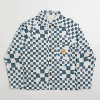 Service Works Drill Printed FOH Jacket - Teal Checker thumbnail