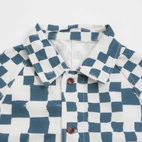 Service Works Drill Printed FOH Jacket - Teal Checker thumbnail