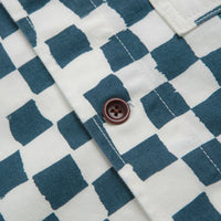 Service Works Drill Printed FOH Jacket - Teal Checker thumbnail