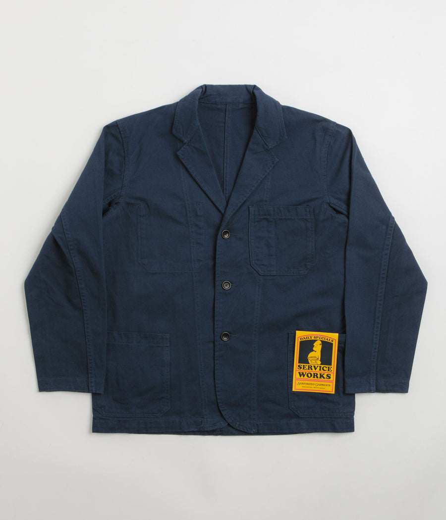 Service Works Drill Server Suit Jacket in Navy