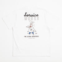 Service Works Eating Adventures T-Shirt - White thumbnail