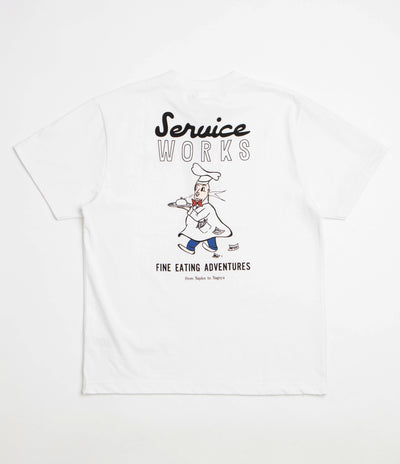 Service Works Eating Adventures T-Shirt - White