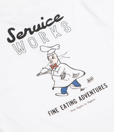 Service Works Eating Adventures T-Shirt - White