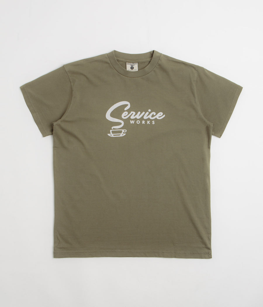 Service Works Espresso T-Shirt in Olive