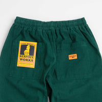 Service Works Fine Cord Chef Pants - Green thumbnail
