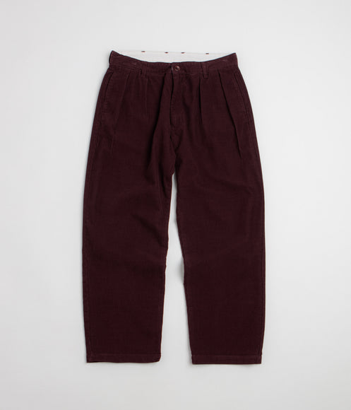 Service Works Fine Cord Part Timer Pants - Burgundy