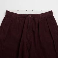Service Works Fine Cord Part Timer Pants - Burgundy thumbnail