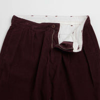 Service Works Fine Cord Part Timer Pants - Burgundy thumbnail