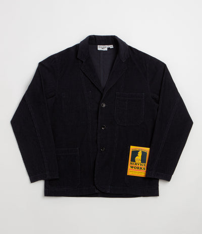 Service Works Fine Cord Server Suit Jacket - Dark Navy