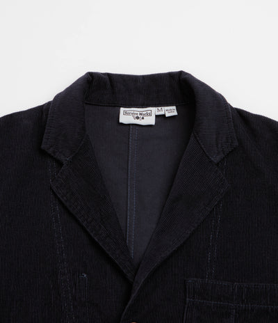 Service Works Fine Cord Server Suit Jacket - Dark Navy