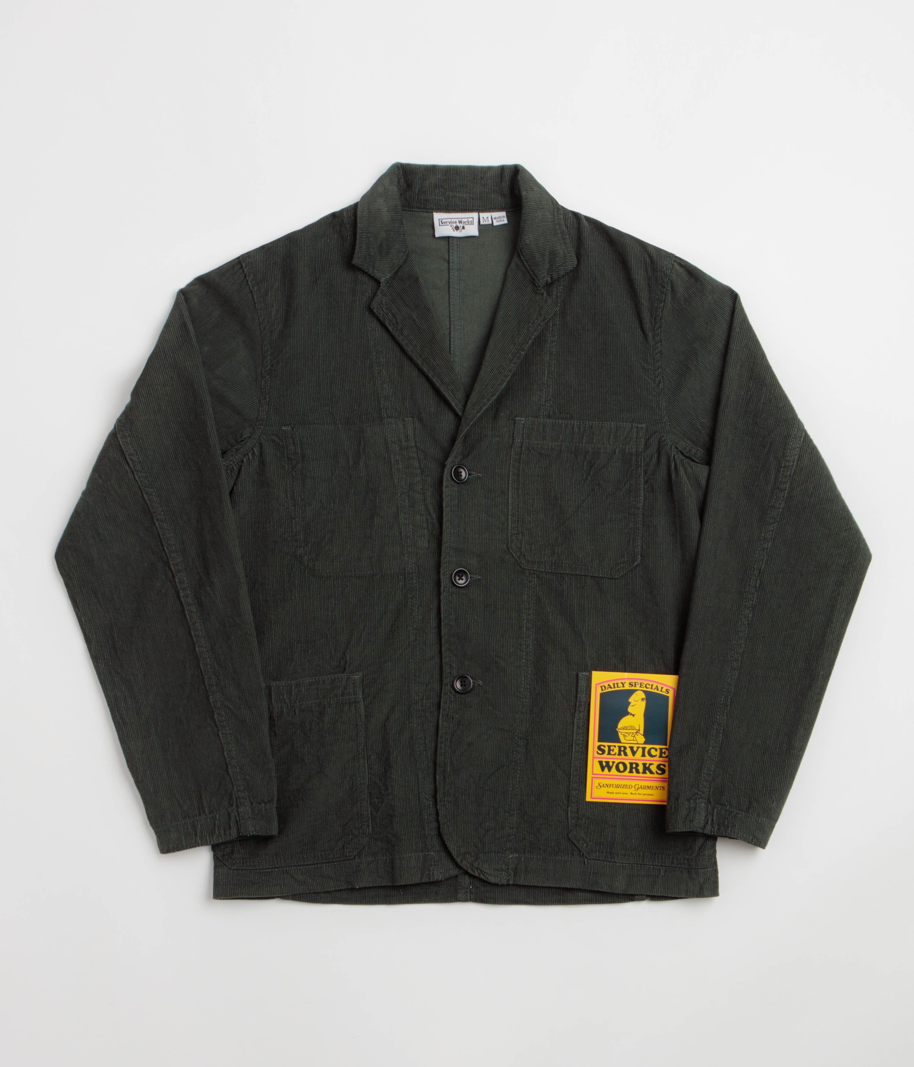 Service Works Fine Cord Server Suit Jacket - Jewel