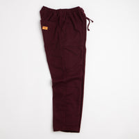 Service Works Flannel Chef Pants - Burgundy thumbnail