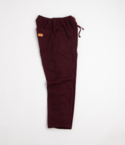 Service Works Flannel Chef Pants - Burgundy