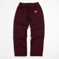 Service Works Flannel Chef Pants - Burgundy thumbnail
