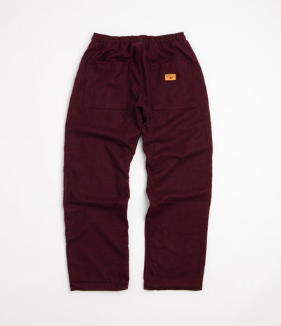 Service Works Flannel Chef Pants - Burgundy