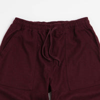 Service Works Flannel Chef Pants - Burgundy thumbnail