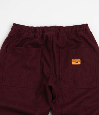 Service Works Flannel Chef Pants - Burgundy