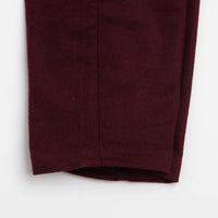 Service Works Flannel Chef Pants - Burgundy thumbnail