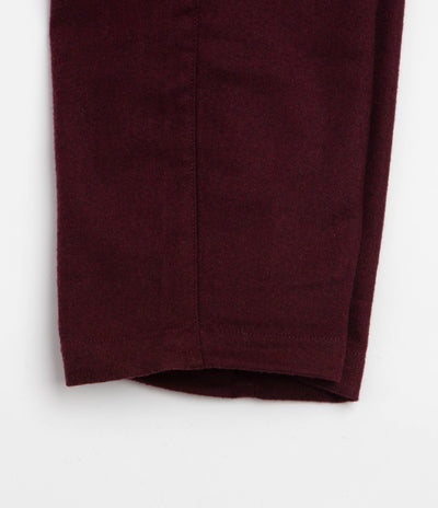 Service Works Flannel Chef Pants - Burgundy