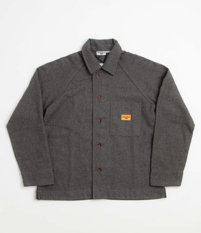 Service Works Flannel FOH Overshirt - Charcoal