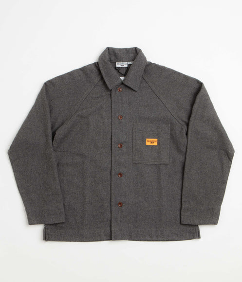 Service Works Flannel FOH Overshirt - Charcoal