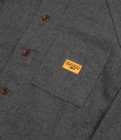 Service Works Flannel FOH Overshirt - Charcoal