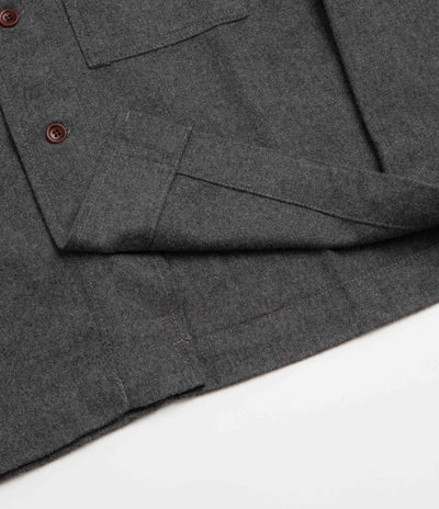 Service Works Flannel FOH Overshirt - Charcoal
