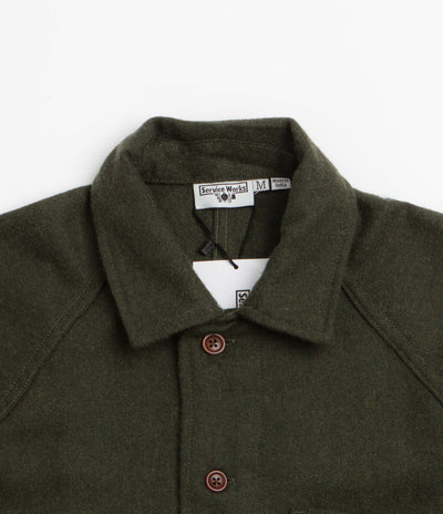 Service Works Flannel FOH Overshirt - Forest