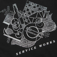 Service Works Frequent Flyer Crewneck Sweatshirt - Black thumbnail