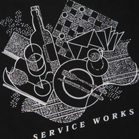 Service Works Frequent Flyer Crewneck Sweatshirt - Black thumbnail