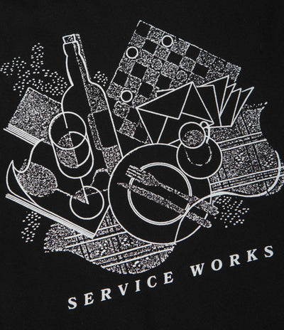 Service Works Frequent Flyer Crewneck Sweatshirt - Black