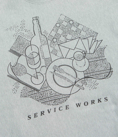 Service Works Frequent Flyer Crewneck Sweatshirt - Heather Grey