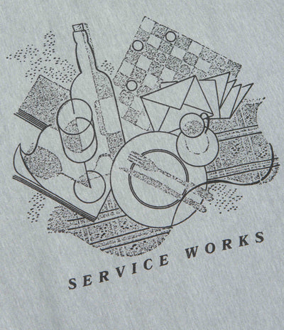 Service Works Frequent Flyer Crewneck Sweatshirt - Heather Grey