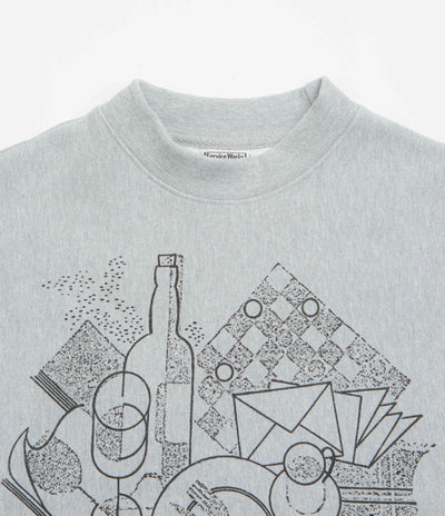 Service Works Frequent Flyer Crewneck Sweatshirt - Heather Grey