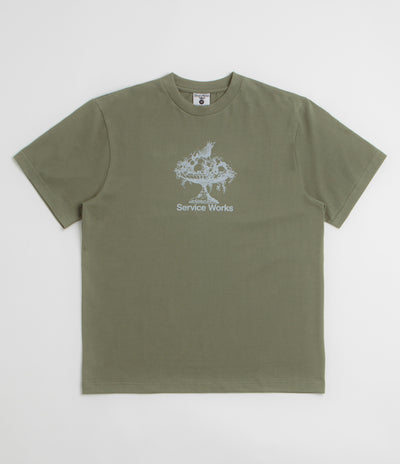 Service Works Fruit Bowl T-Shirt in Olive