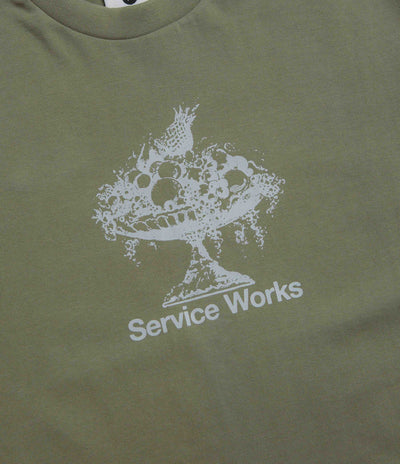 Service Works Fruit Bowl T-Shirt in Olive
