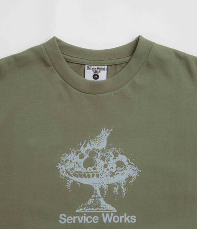 Service Works Fruit Bowl T-Shirt in Olive