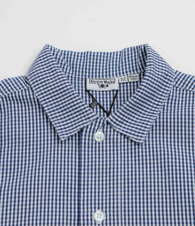 Service Works Gingham Waiter Shirt - Blue