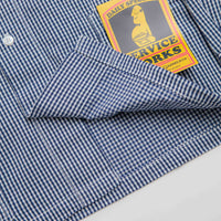 Service Works Gingham Waiter Shirt - Blue thumbnail