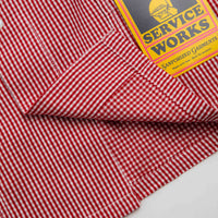 Service Works Gingham Waiter Shirt - Red thumbnail