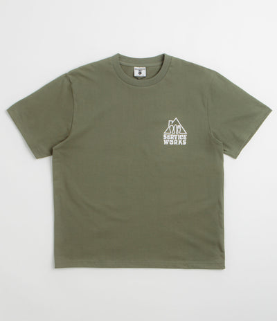 Service Works Home Comforts T-Shirt in Olive