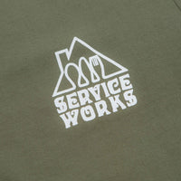 Service Works Home Comforts T-Shirt in Olive thumbnail