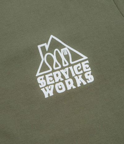 Service Works Home Comforts T-Shirt in Olive