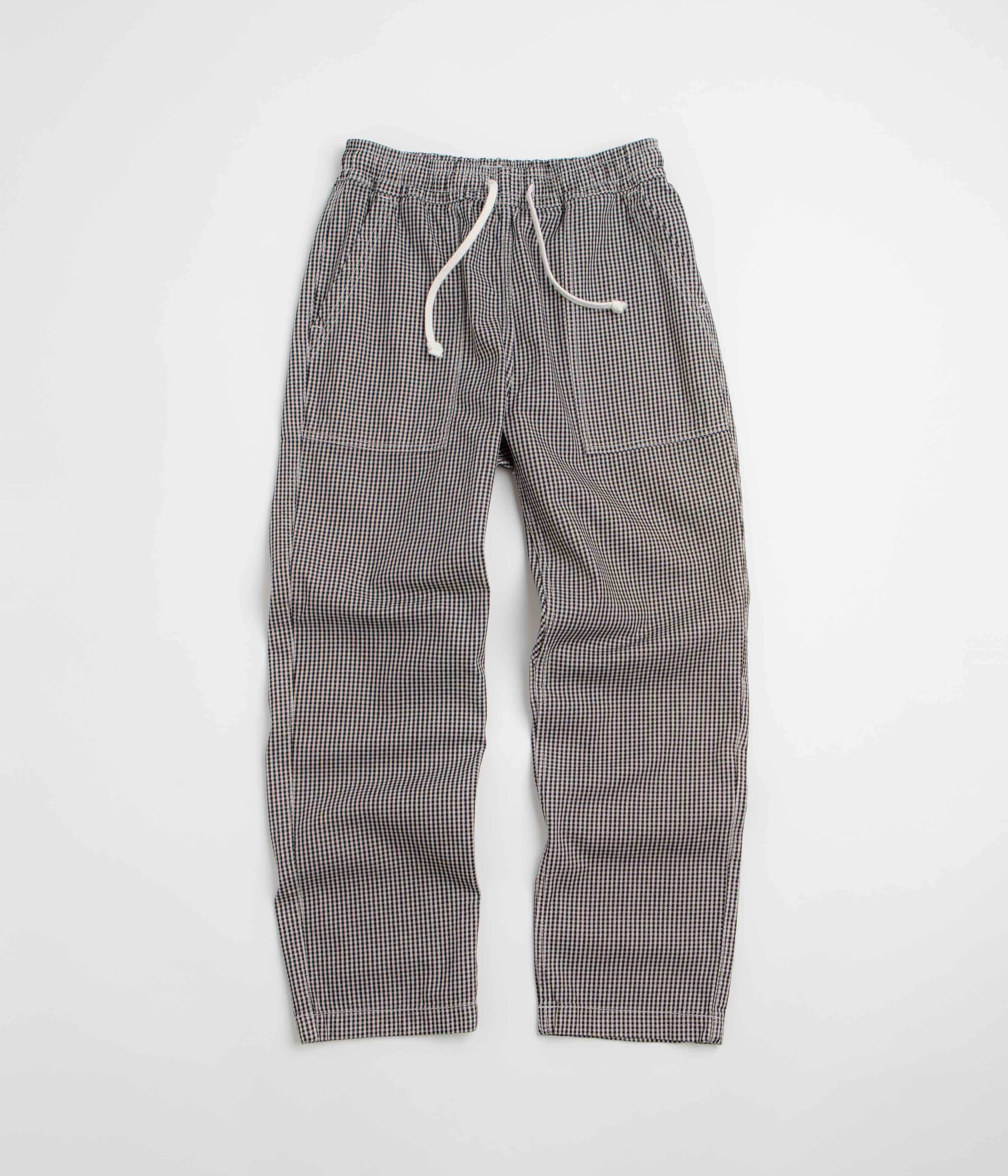 Service Works House Gingham Chef Pants - Black