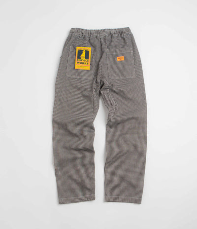 Service Works House Gingham Chef Pants - Black