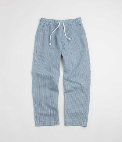 Service Works House Gingham Chef Pants - Blue