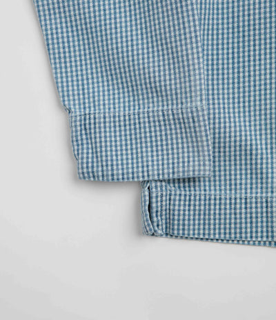 Service Works House Gingham FOH Overshirt - Blue